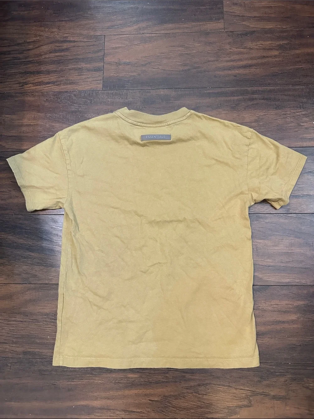Fear of God ESSENTIALS Men's Tan Short Sleeve Logo Tee